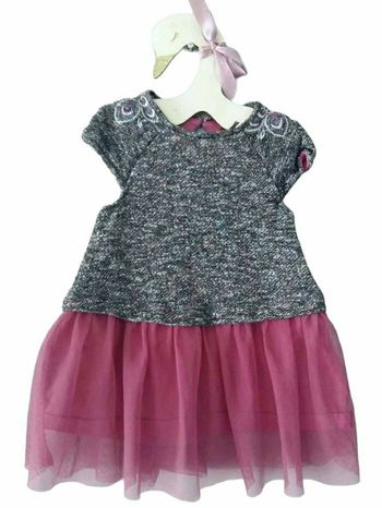 3 ans fille robe bi matière orchestra