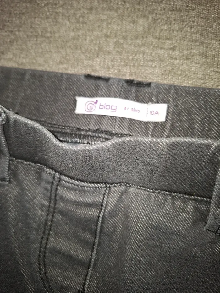 Jegging jean extensible noir 10 ans Neuf - photo numéro 4