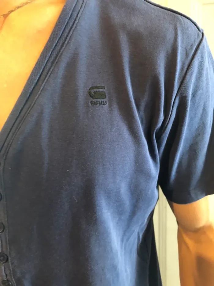 T-shirt G-Star Raw col V taille M - photo numéro 4