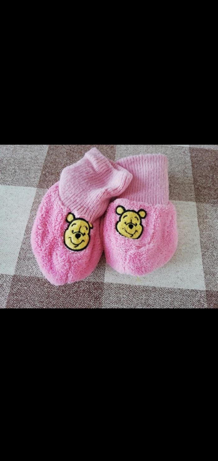 Chausson chaussette rose Winnie 6/12 mois