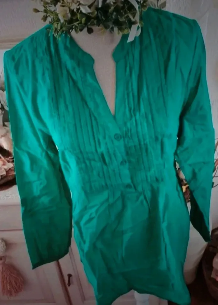 Blouse/tunique verte Women Only Taille 44 Neuve - photo numéro 2