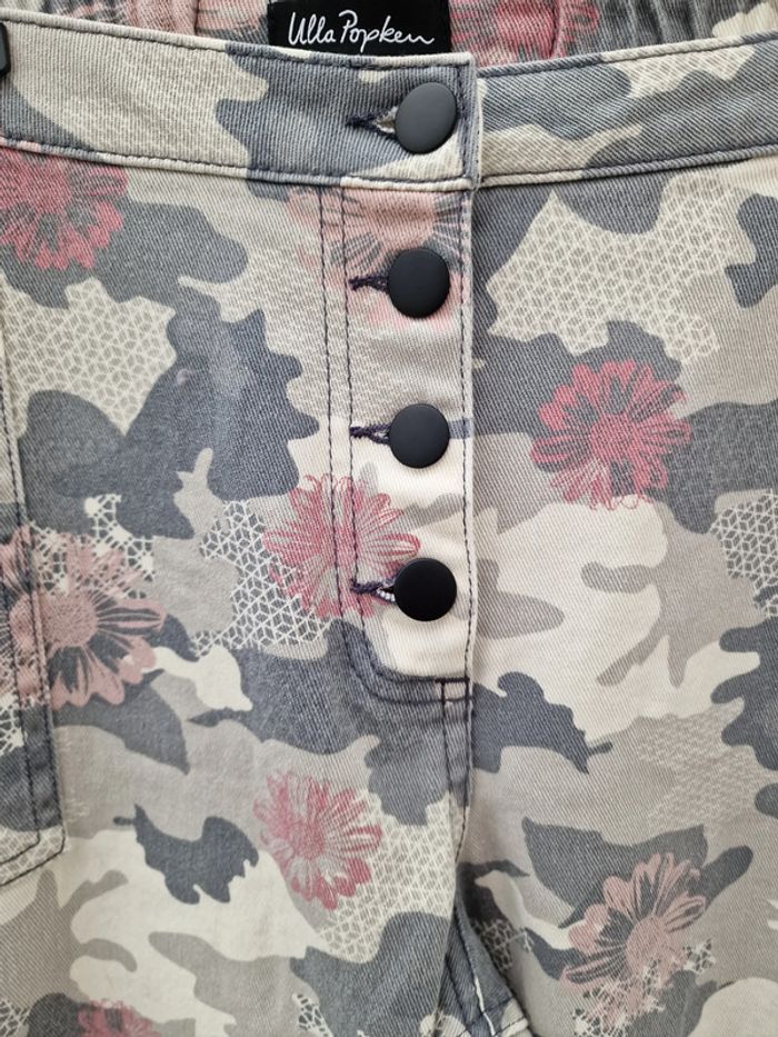 Jean Boyfriend Délavé Imprimé Camouflage Fleurs - photo numéro 6