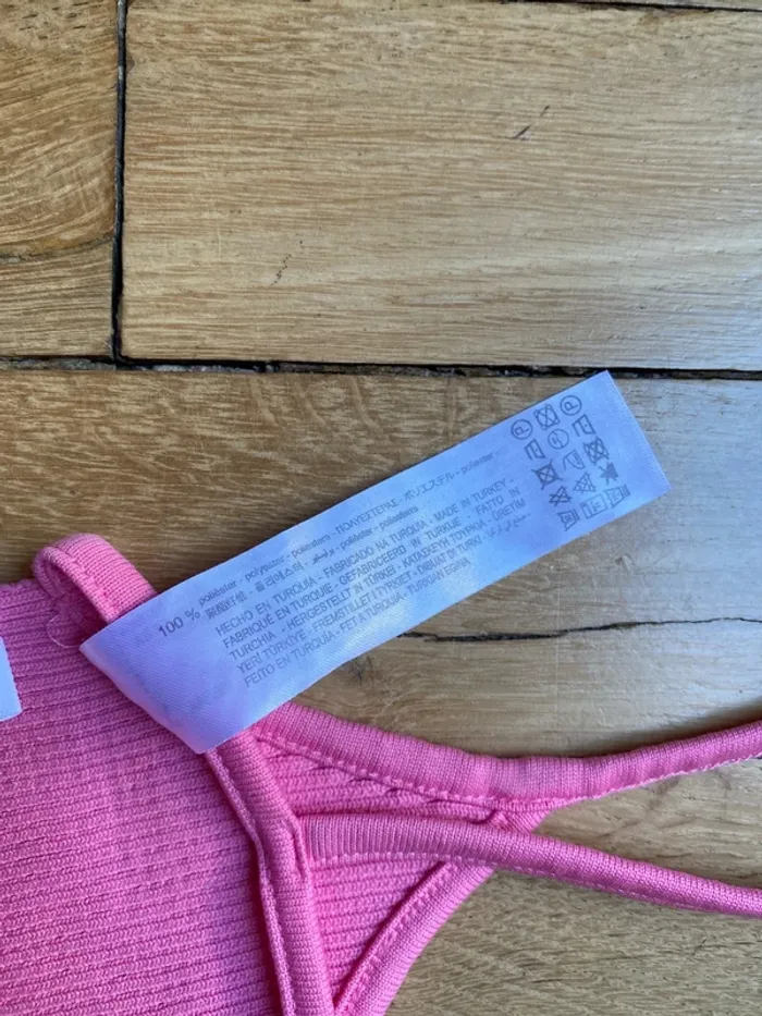 Top brassière rose - photo numéro 4