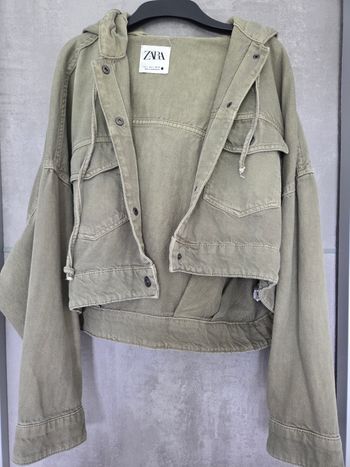 Veste jean kaki