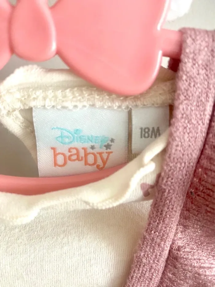 Ensemble Minnie salopette et t-shirt manches longue Disney taille 18 mois excellent état - photo numéro 3