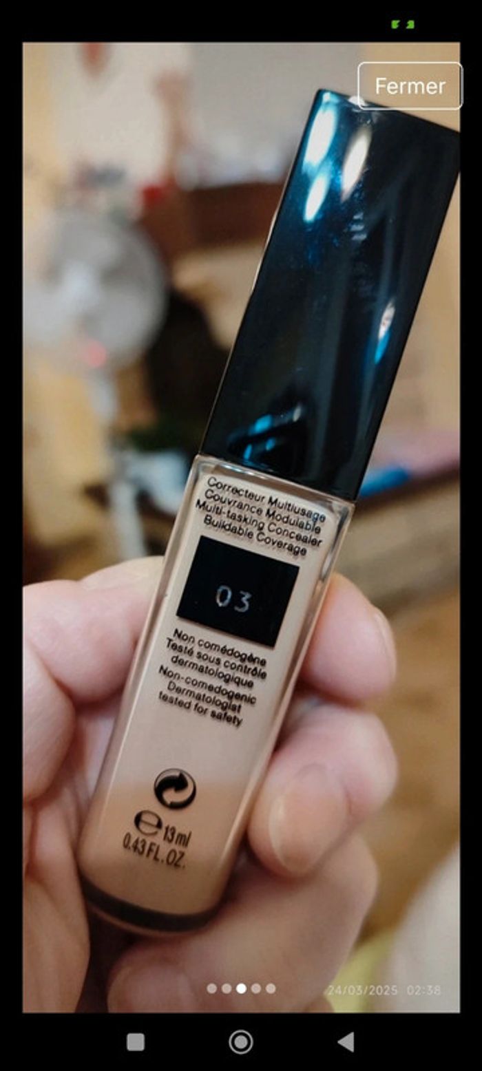 Lancôme Teint Idole Ultra Wear
All Over Concealer Teinte 3 Beige Diaphane - photo numéro 3