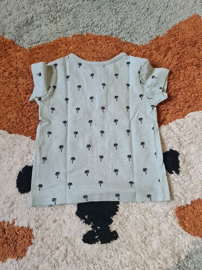 T-shirt palmiers- 12mois - photo numéro 3