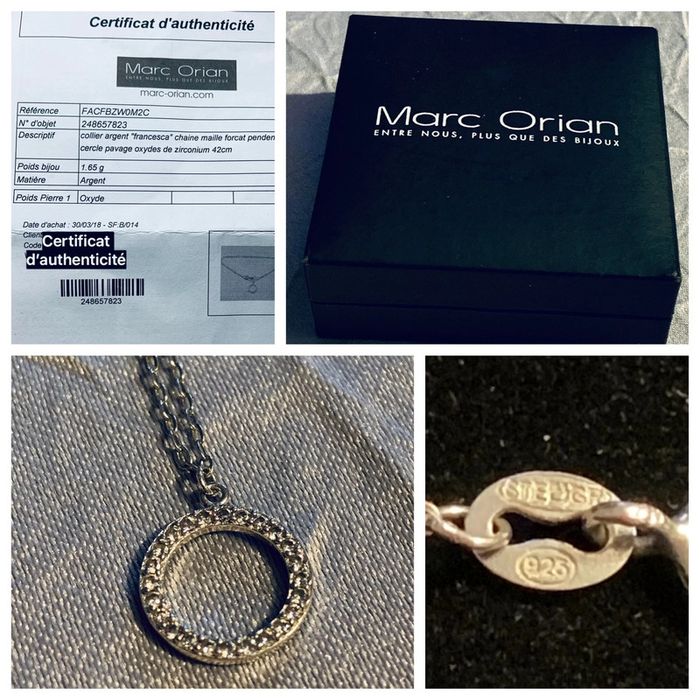 Collier argent Francesca Marc Orian - photo numéro 2