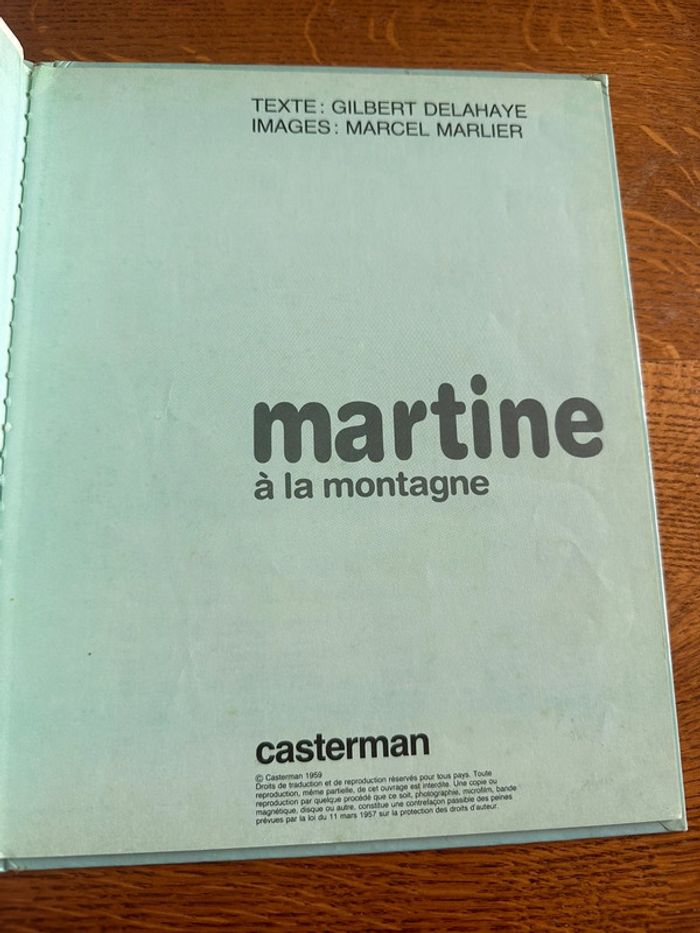 Martine à la montagne - édition casterman - photo numéro 2