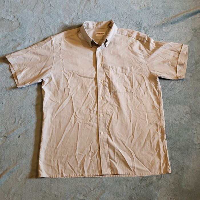 Chemise  / Chemisette Vintage 90's Pierre Cardin 👔  Taille 44 - Logo Brodé