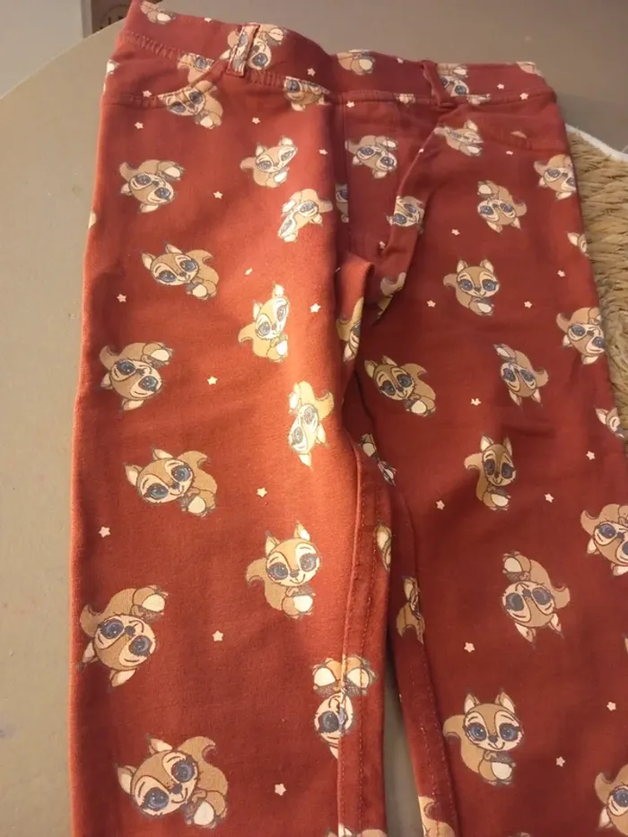 Legging épais écureuils 7 ans - photo numéro 2