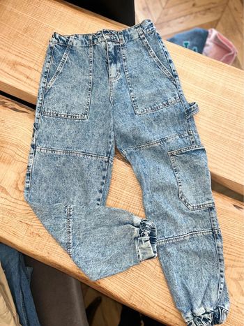 Jean taille XS 34 cargo ado denim pantalon Jennyfer don’t call me