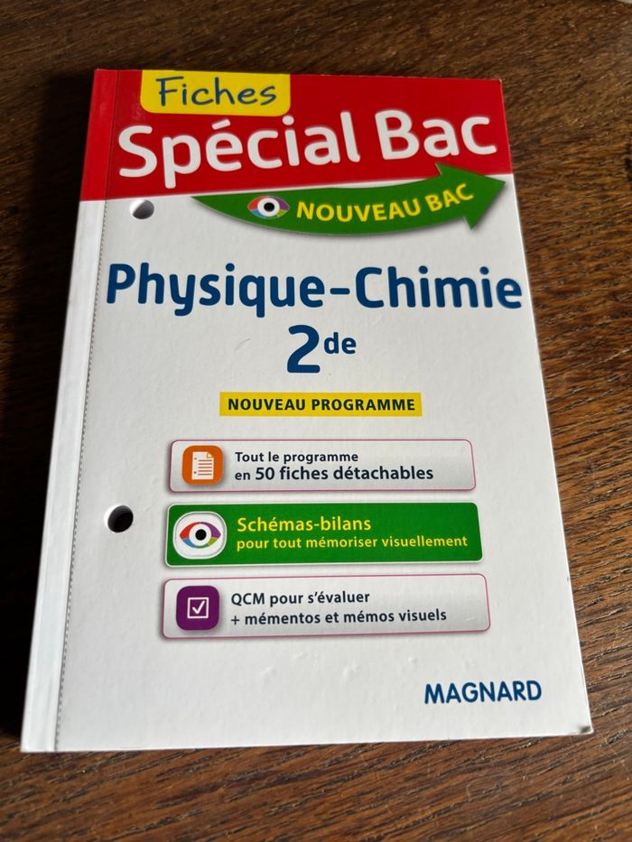 Fiches spéciales bac physique chimie 2nde - photo numéro 1