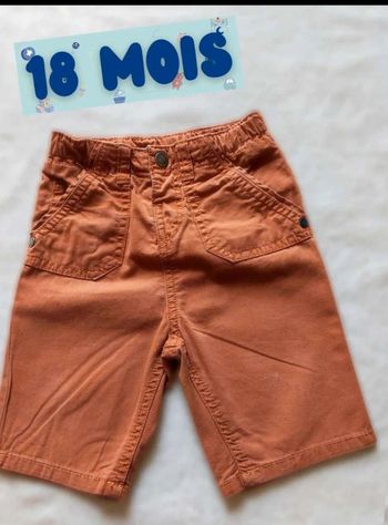 Bermuda  short  18  mois marron