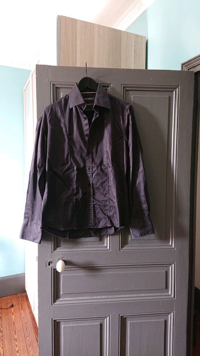Chemise Devred noire t. M slim fit
