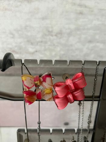 Lot boucle d’oreille en forme de nœud