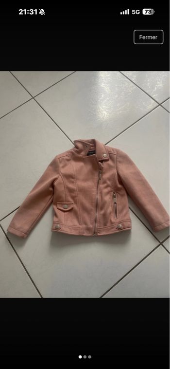 Veste suédine primark 4/5a