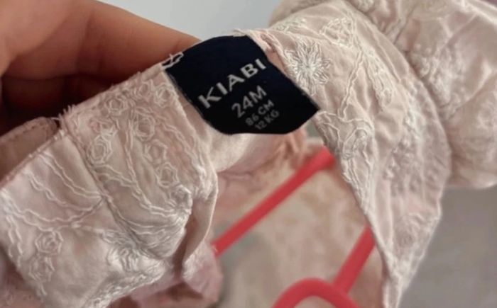 Robe rose pale Kiabi, bébé fille, taille 24 mois - photo numéro 2