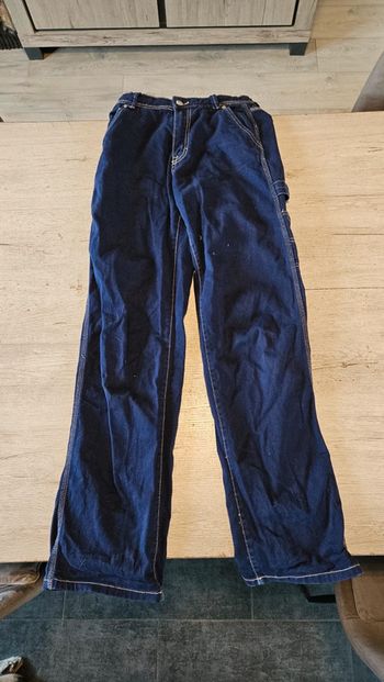 Jean s large, femme bleu foncé Pull&Bear, taille 32