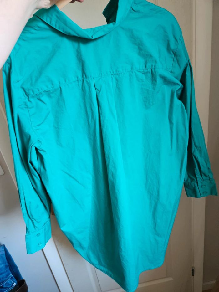 Chemise oversize verte M&S T 46 - photo numéro 4