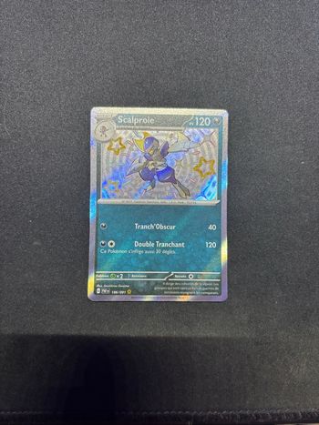 Carte Pokémon scalproie shiny 186/91 destinée de paldea NM