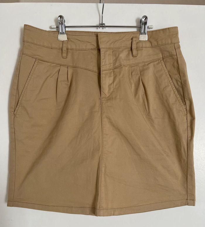 Jupe beige cache cache
