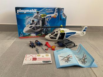 Playmobil hélicoptère de police