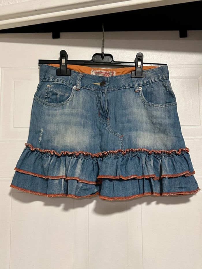 Mini jupe en Jean Vintage Jennyfer Taille 36 Neuve - photo numéro 2