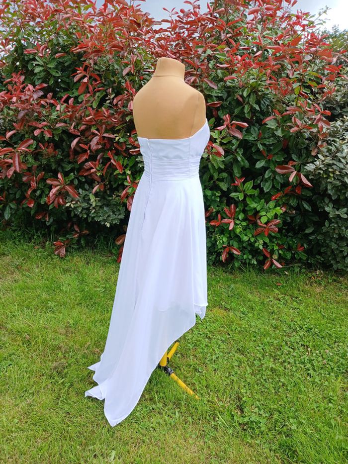 robe de mariée ou robe chic asymétrique taille 40/42 - photo numéro 8