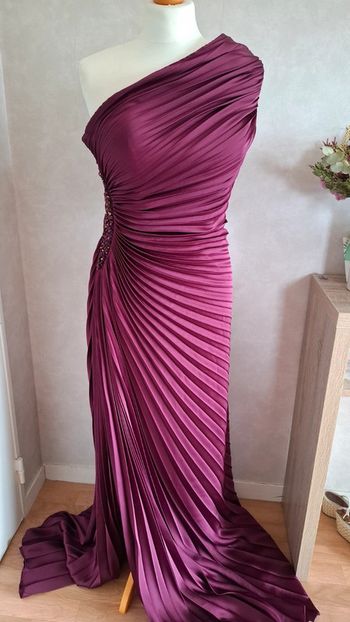Robe de soirée plissée