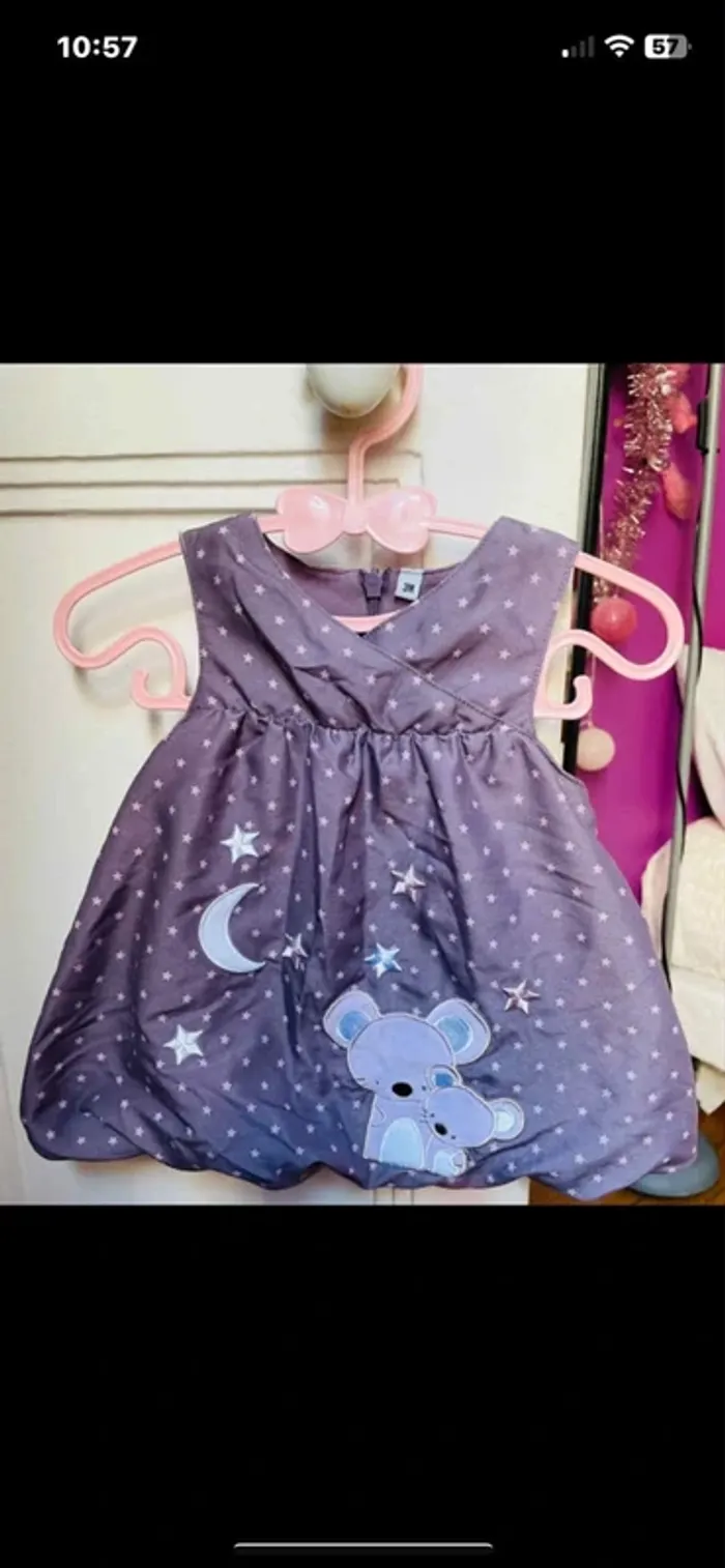 Robe étoiles bébé 3 mois