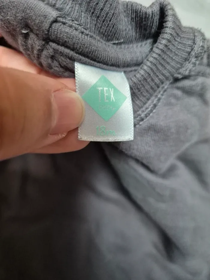 Sweat gris foncé tex - photo numéro 3
