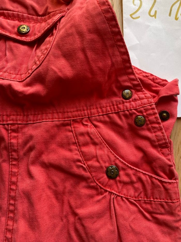 Salopette en jean corail DPAM – 24 mois - photo numéro 3