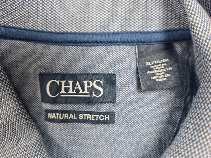 Polo manche courte chaps bleu - taille XL - homme brodé (463) - photo numéro 7