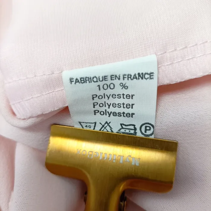 Veste élégante rose poudré Paris Style détails noirs bas de veste manches longues taille 44 A1476 - photo numéro 8
