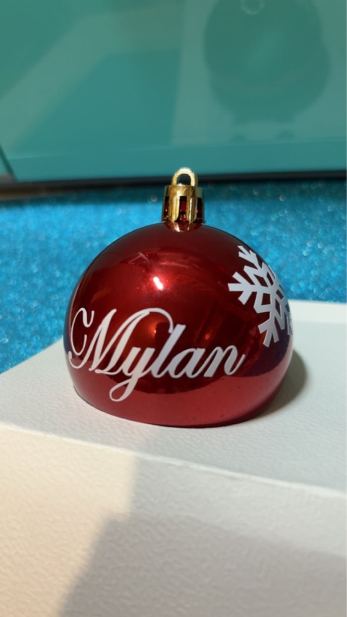 Boule de Noël prénom personnalisé - photo numéro 2