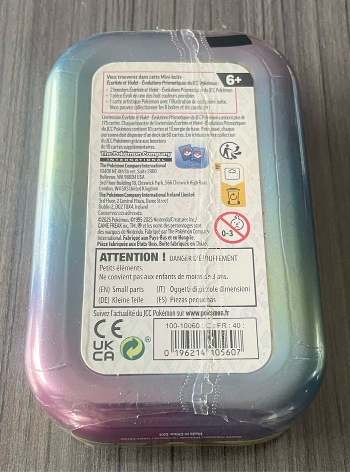 Mini Tin Voltali Pokémon évolutions prismatiques 8.5 écarlate et violet - photo numéro 2