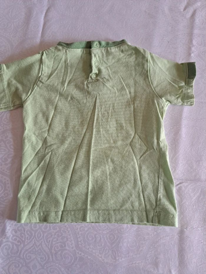 Tee-shirt Winnie l'ourson vert clair 12mois disney - photo numéro 2