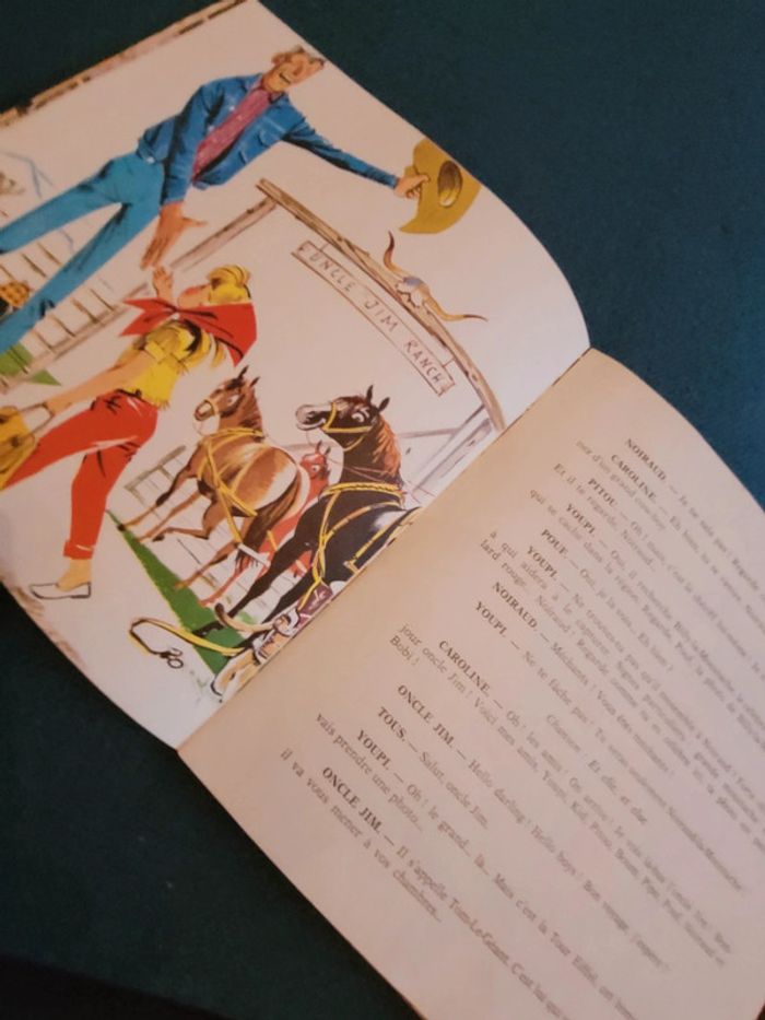 RARE Caroline au Ranch Disque 33t tours et Livre Pierre Probst Le Petit Menestrel - photo numéro 5