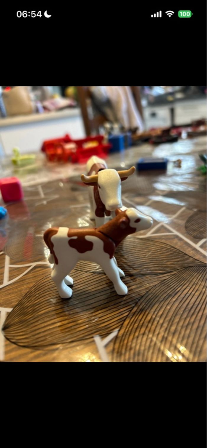 Playmobil vache et veau - photo numéro 3