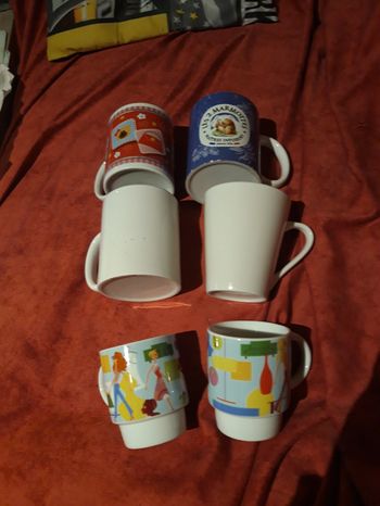Lot 6 tasses