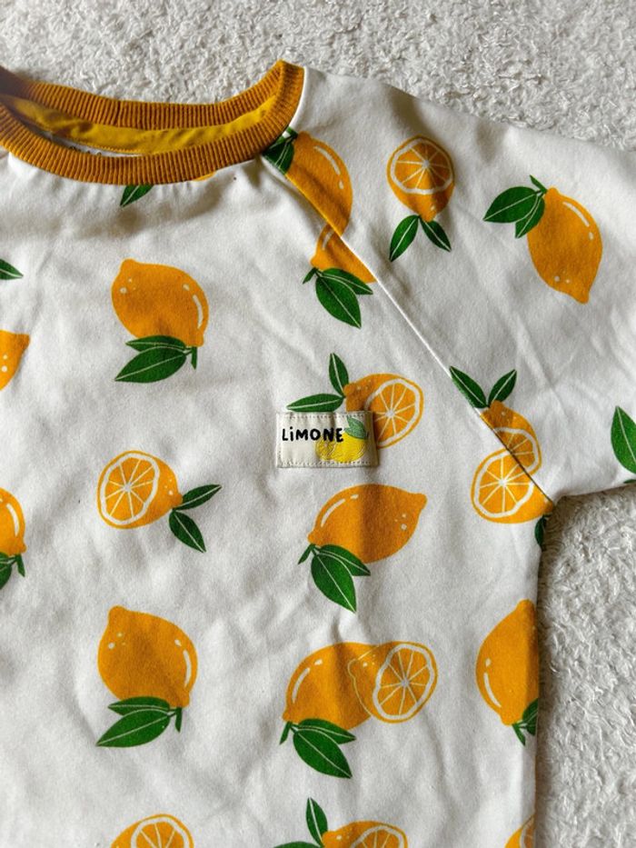 T-shirt créatrice imprimé citron 8 ans - photo numéro 4
