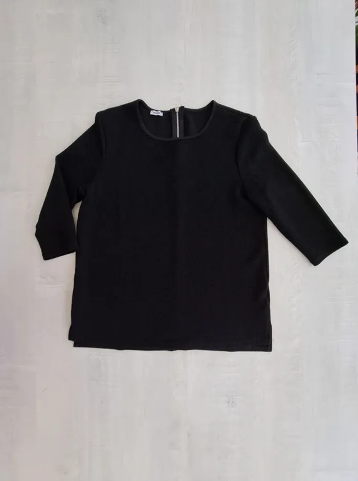 Haut blouse Pimkie - noir - basique - manches 3/4 - taille S