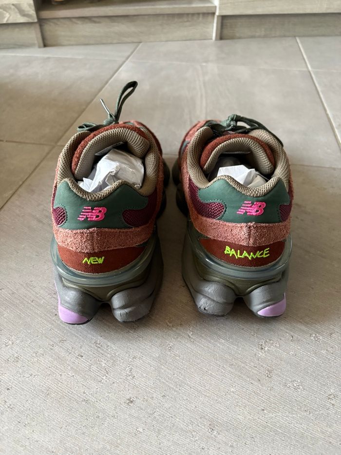 New Balance 9060 Chênes/Bordeaux - photo numéro 3