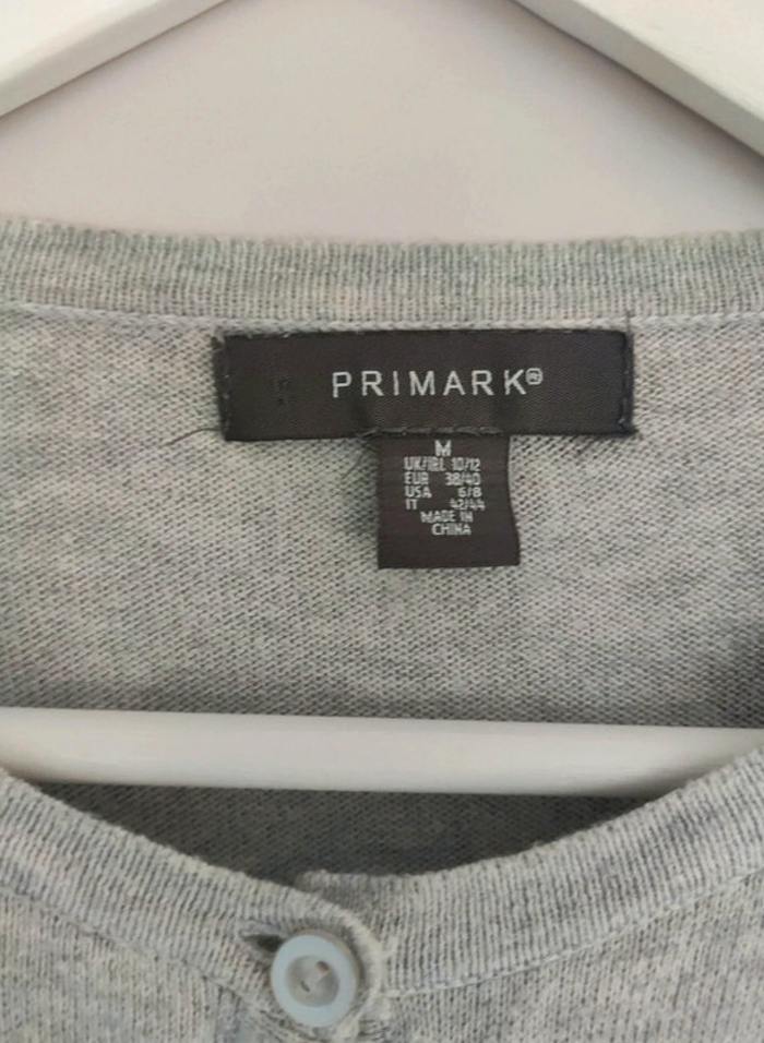 Primark cardigan gilet gris chiné M - photo numéro 5