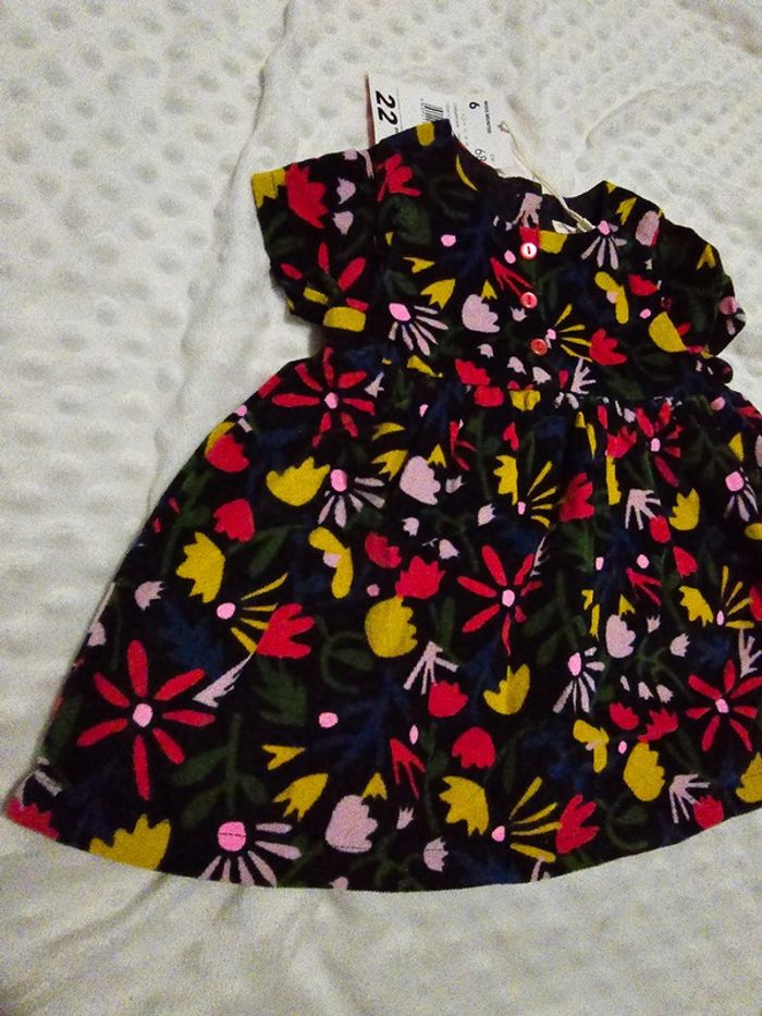 Robe fleurie - DPAM - 6M/68cm - photo numéro 2