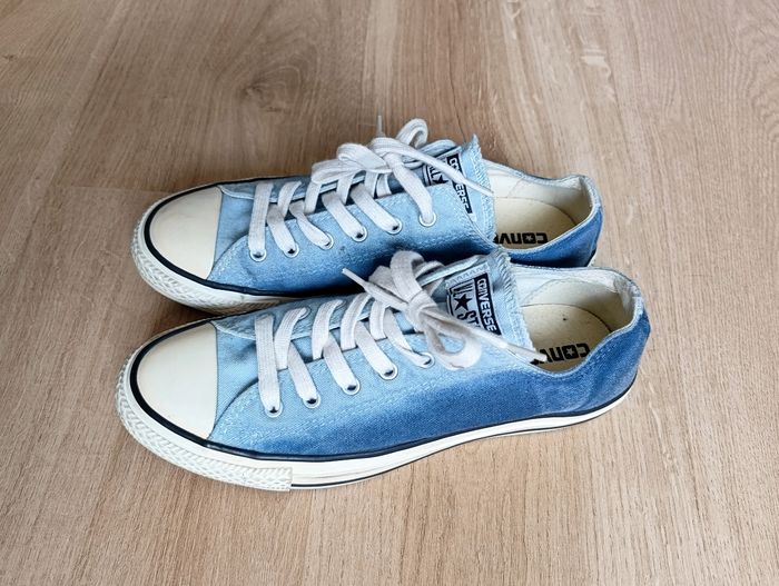 Converse bleues jean - photo numéro 3