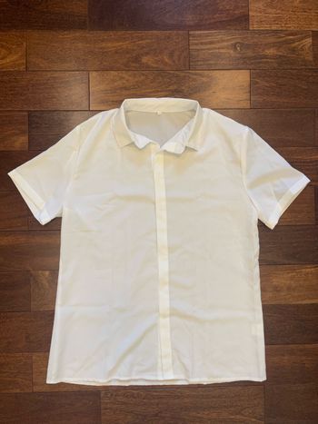 Chemise manches courtes blanche basique homme taille M