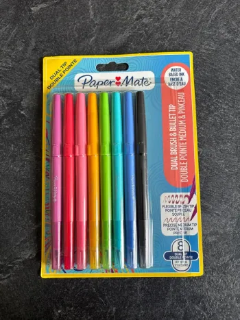 Lot de 8 feutres Paper Mate – Double pointe