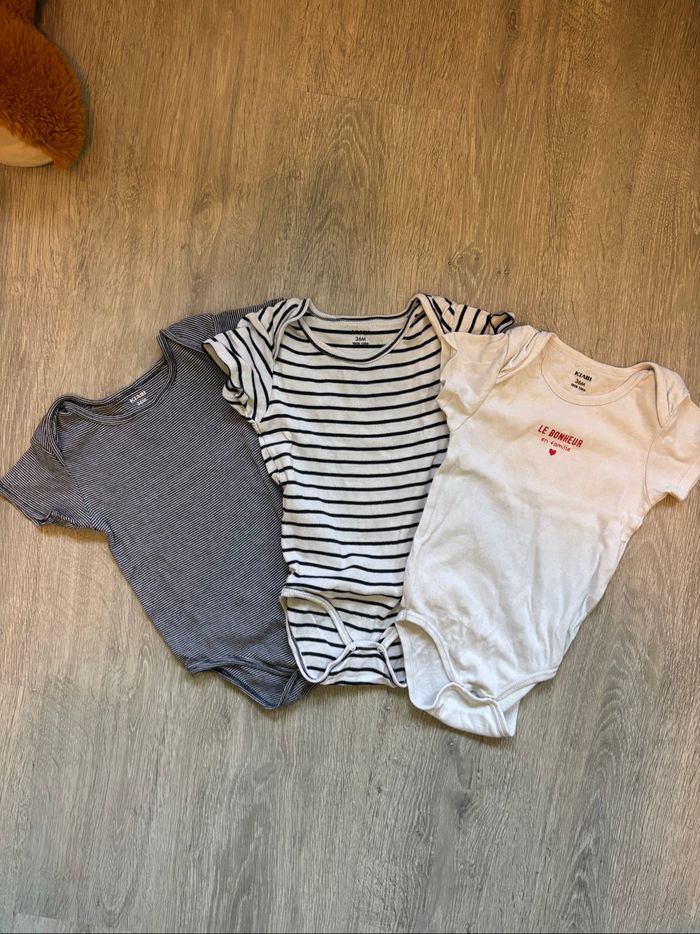 Lot 3 bodies kiabi 36 mois